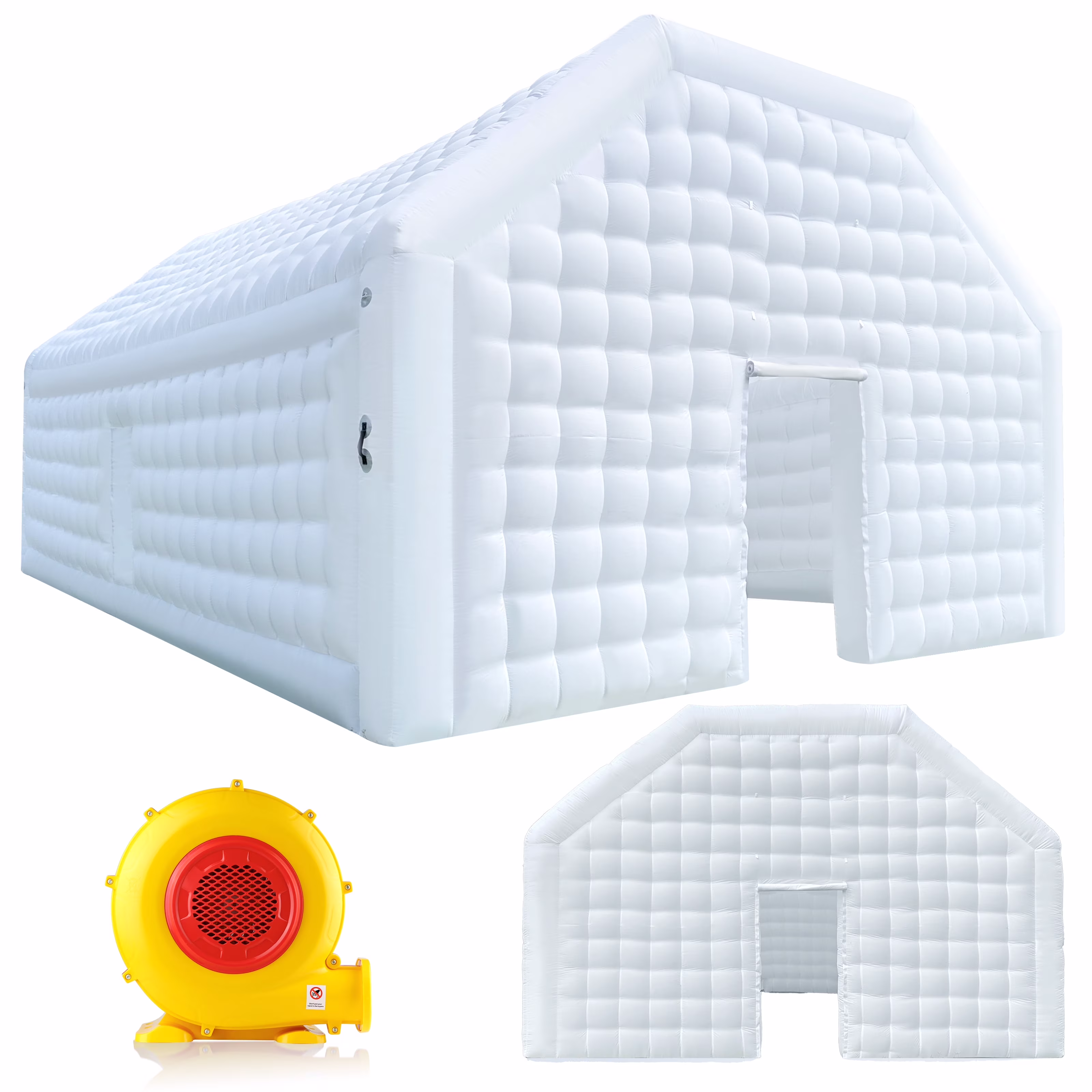 WARSUN 60 Person Large inflatable Party Tent with Disco Cube