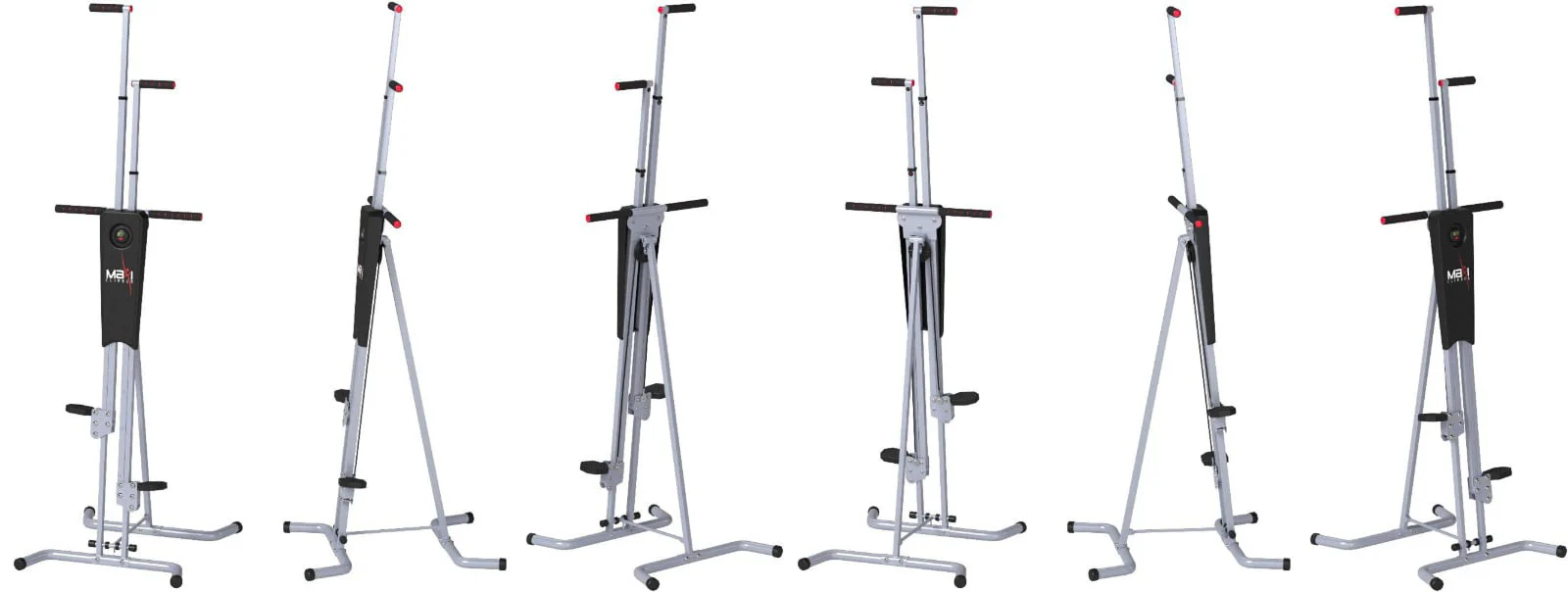 Maxi Climber Vertical Climber Stair Climbing Step Fitness Full Body Workout Machine, Adjustable Stair Climbing Fitness Machine, Home Gym Exercise Stair Stepper Cardio Strength Training + Monitor