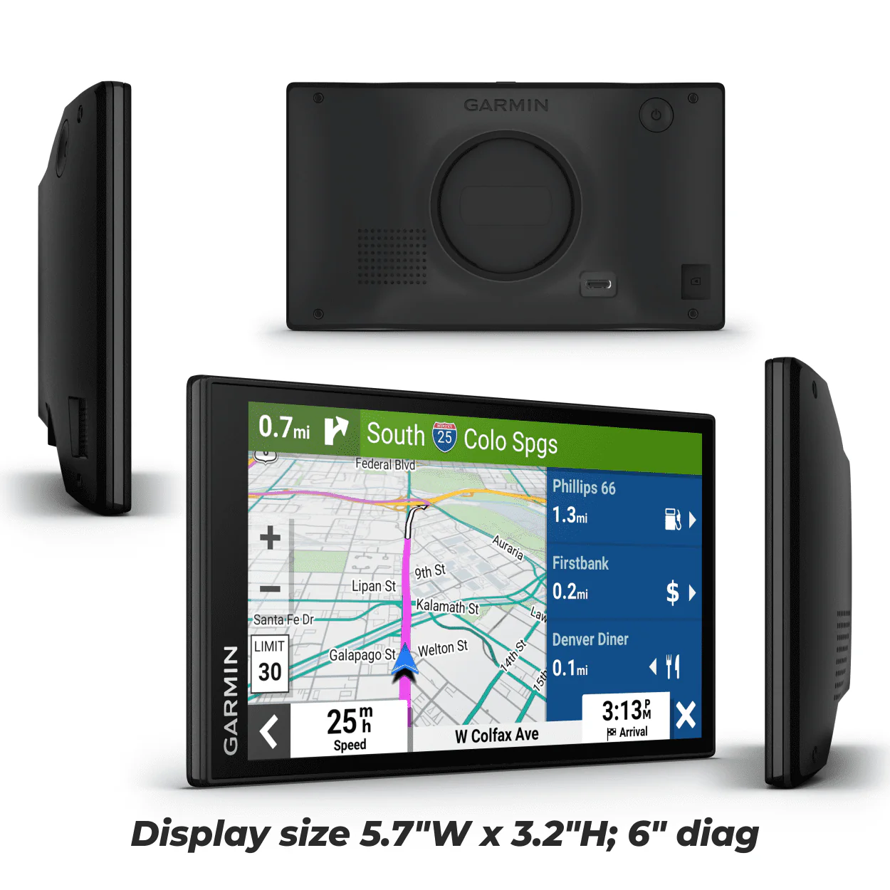 Garmin DriveSmart 66, 6-inch Car GPS Navigator with Power Pack