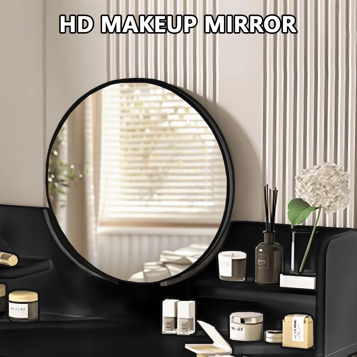 EONROACOO Makeup Vanity Table with Mirror, Dressing Table Vanity Desk, Adult Teen(White)