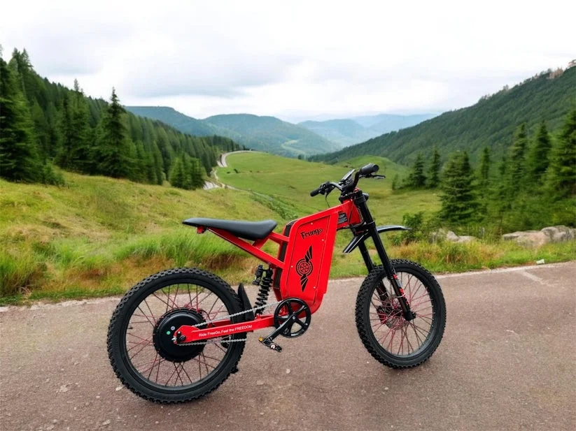 Freego X2PRO Electric Dirt Bike for Adults, Electric Motorcycle 6000W(Peak) Motor 60V 30Ah Battery, 7 Speed 28MPH Off Road Electric Bicycle, 19x2.75 Tire Full Suspension, Grey