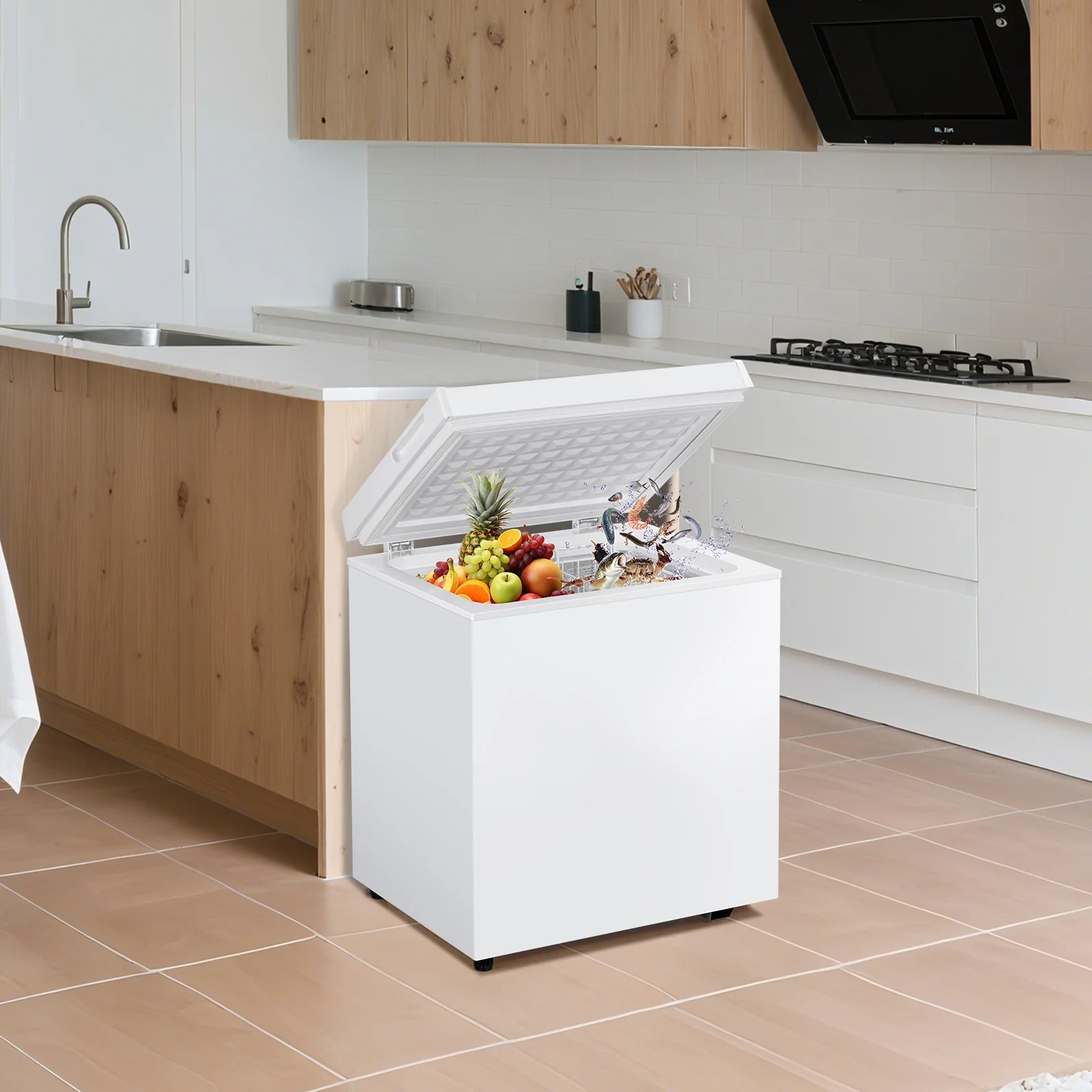 Dimedeal 1.8 Cu.ft Apartment, Dorm, Office Use Chest Freezer