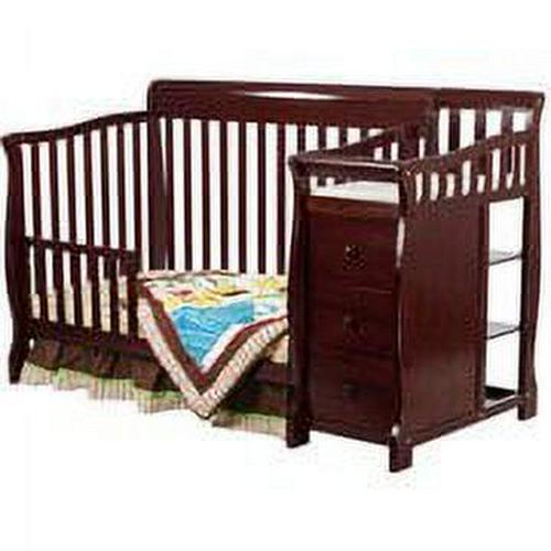 Dream On Me Brody 5-in-1 Convertible Crib with Changer. Cherry