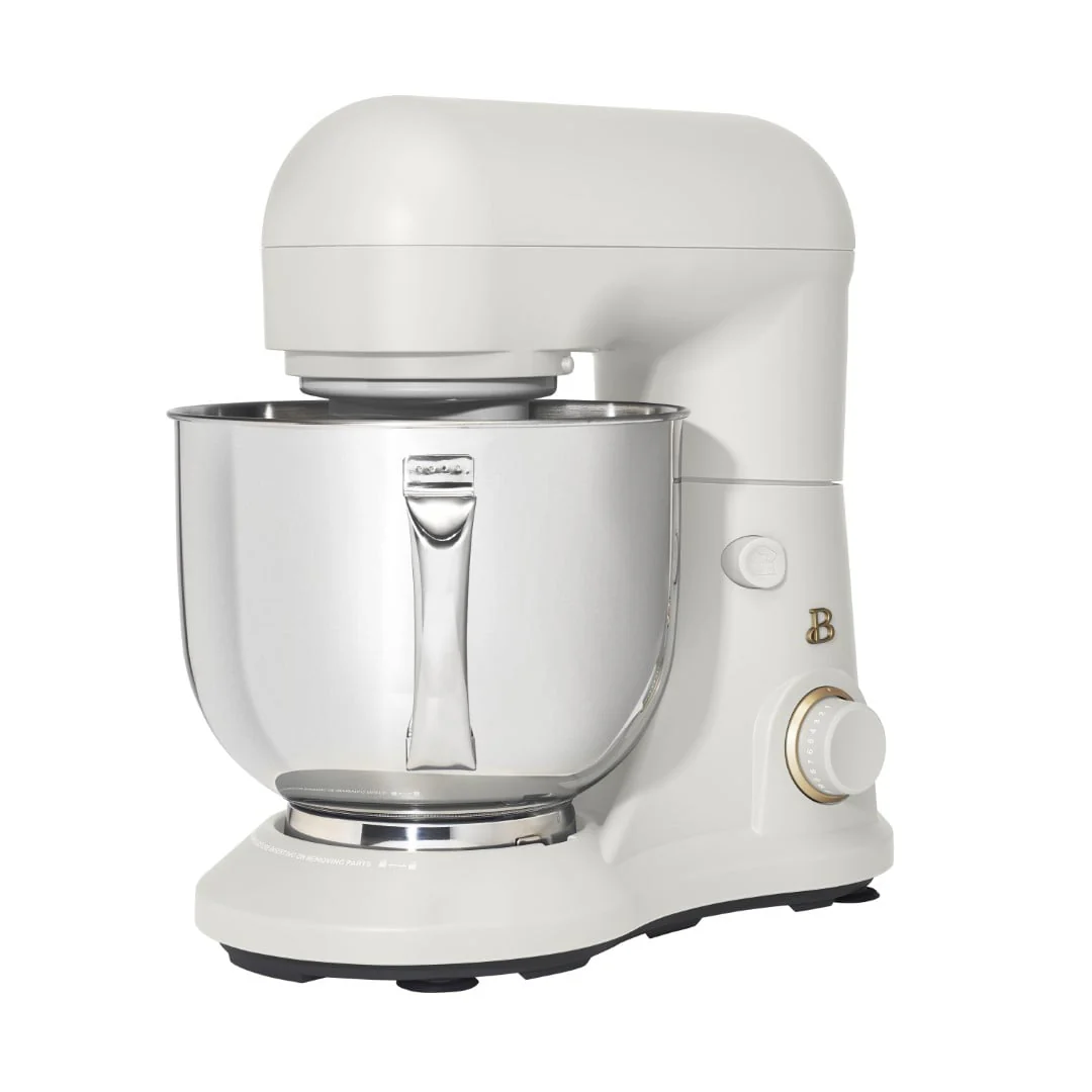 Beautiful 5.3 qt Stand Mixer, Lightweight & Powerful with Tilt-Head, White Icing by Drew Barrymore