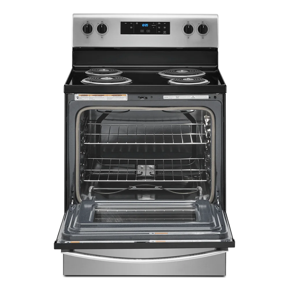 Whirlpool 30 in 4.8 Cu. ft Freestanding Coil Electric Ranger in Stainless Steel