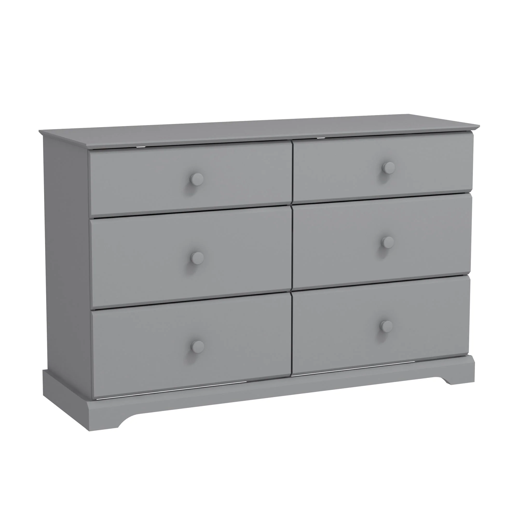 Campbell 6-Drawer Kids Dresser, Gray