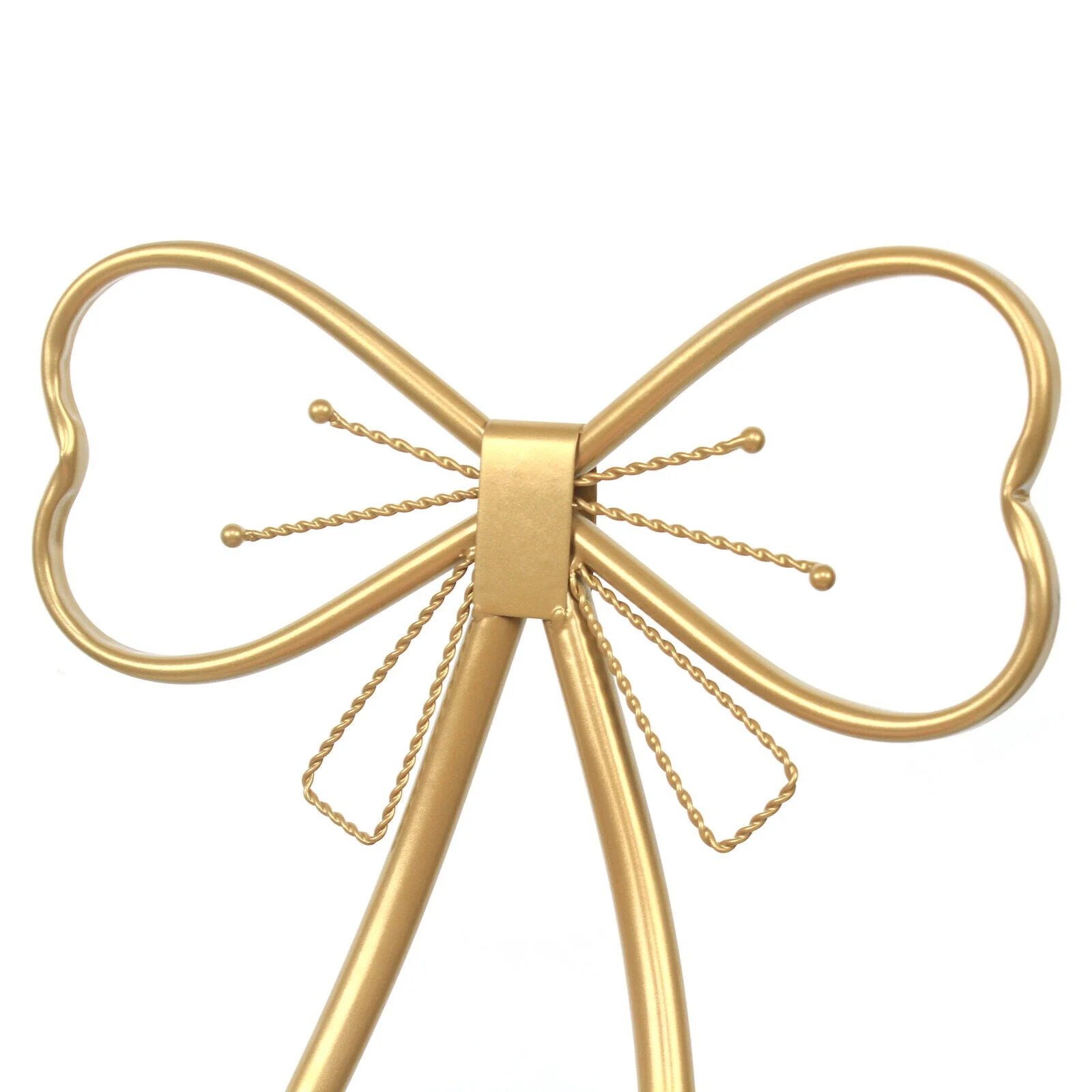 Vanity Stools, Metal Pink and Gold Bow Tie Makeup Dressing Stool Chair for Dressing Room Bedroom