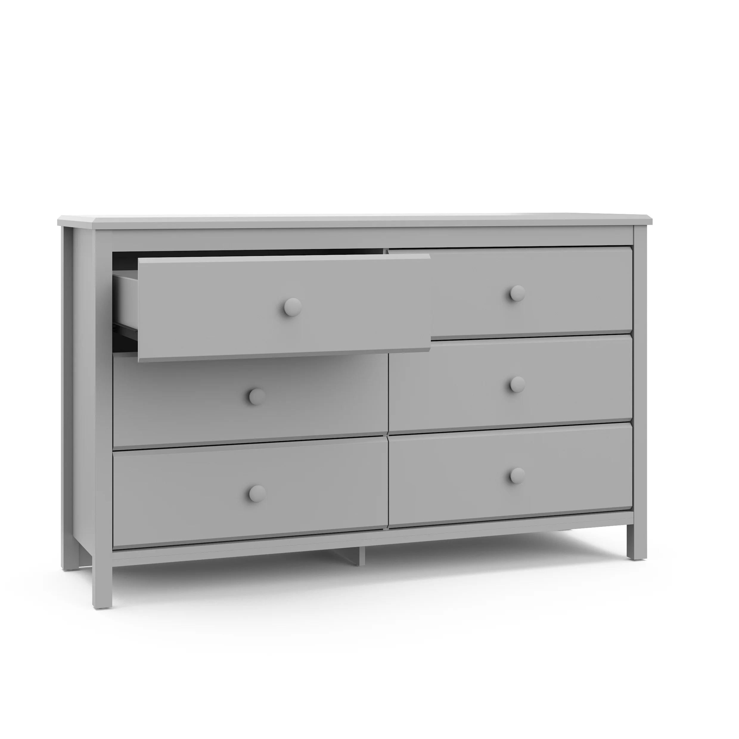 Storkcraft Alpine 6 Drawer Nursery Double Dresser, Olive