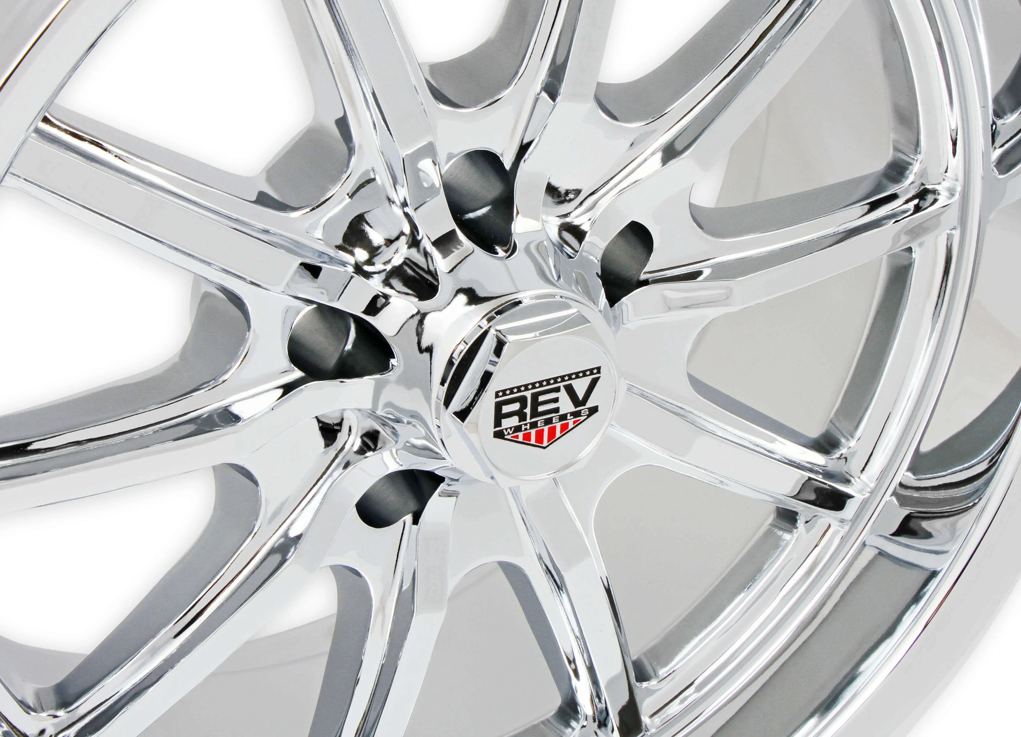 REV Wheels 110C-7806100 110 Series- 17x8 - 4.5 bs - 5x4.75/5x120.65 - Chrome