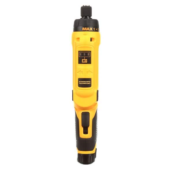 8V MAX Cordless Gyroscopic Screwdriver with Adjustable Handle, (2) 1.0Ah Batteries, Charger, and Bag