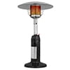 Magshion 11,000 BTU Stainless Steel Patio Heater Portable Propane Gas Standing Tabletop Patio Heater with Pilot Light for Outside Garden, Black