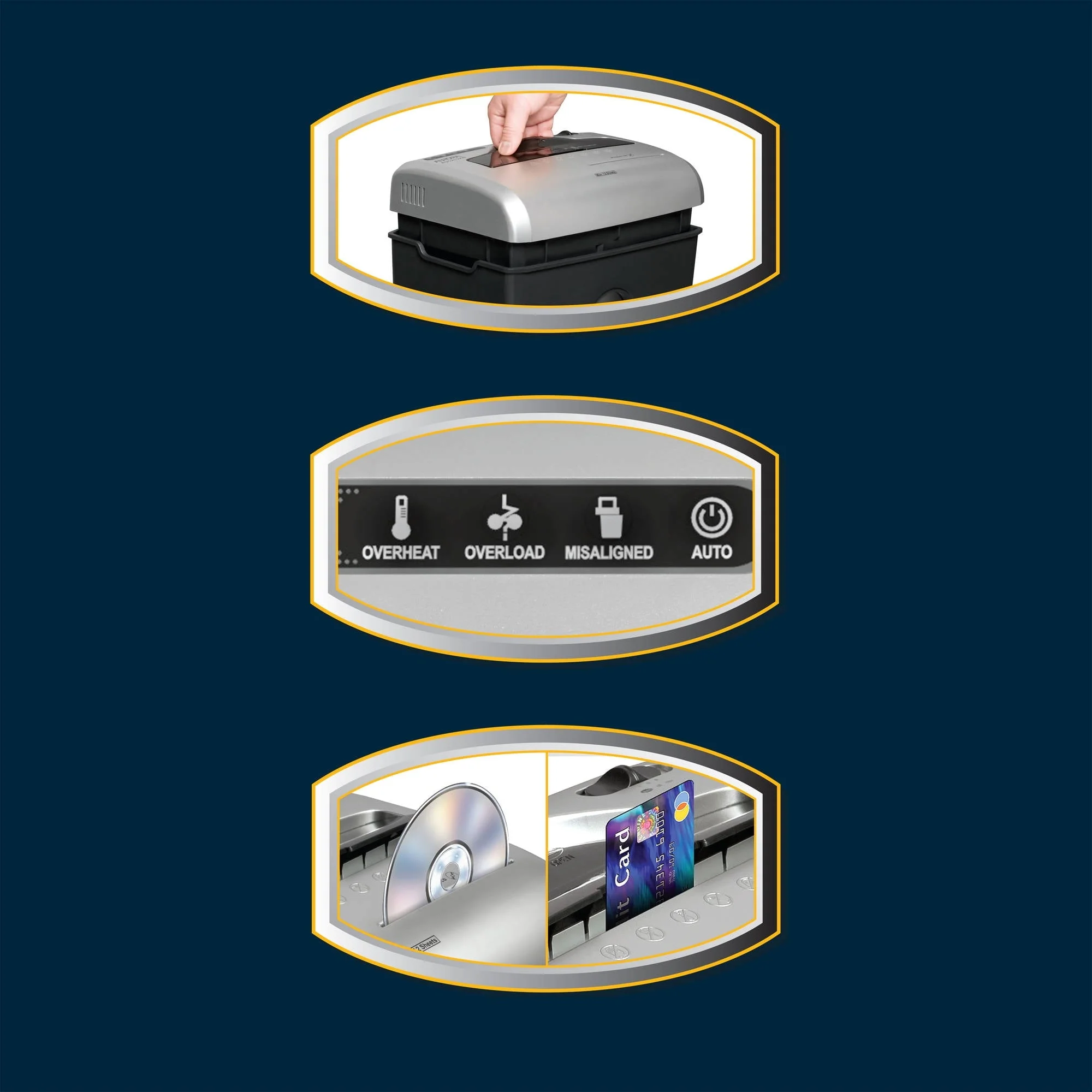 Aurora 31215 12-Sheet Medium Duty Cross Cut Shredder