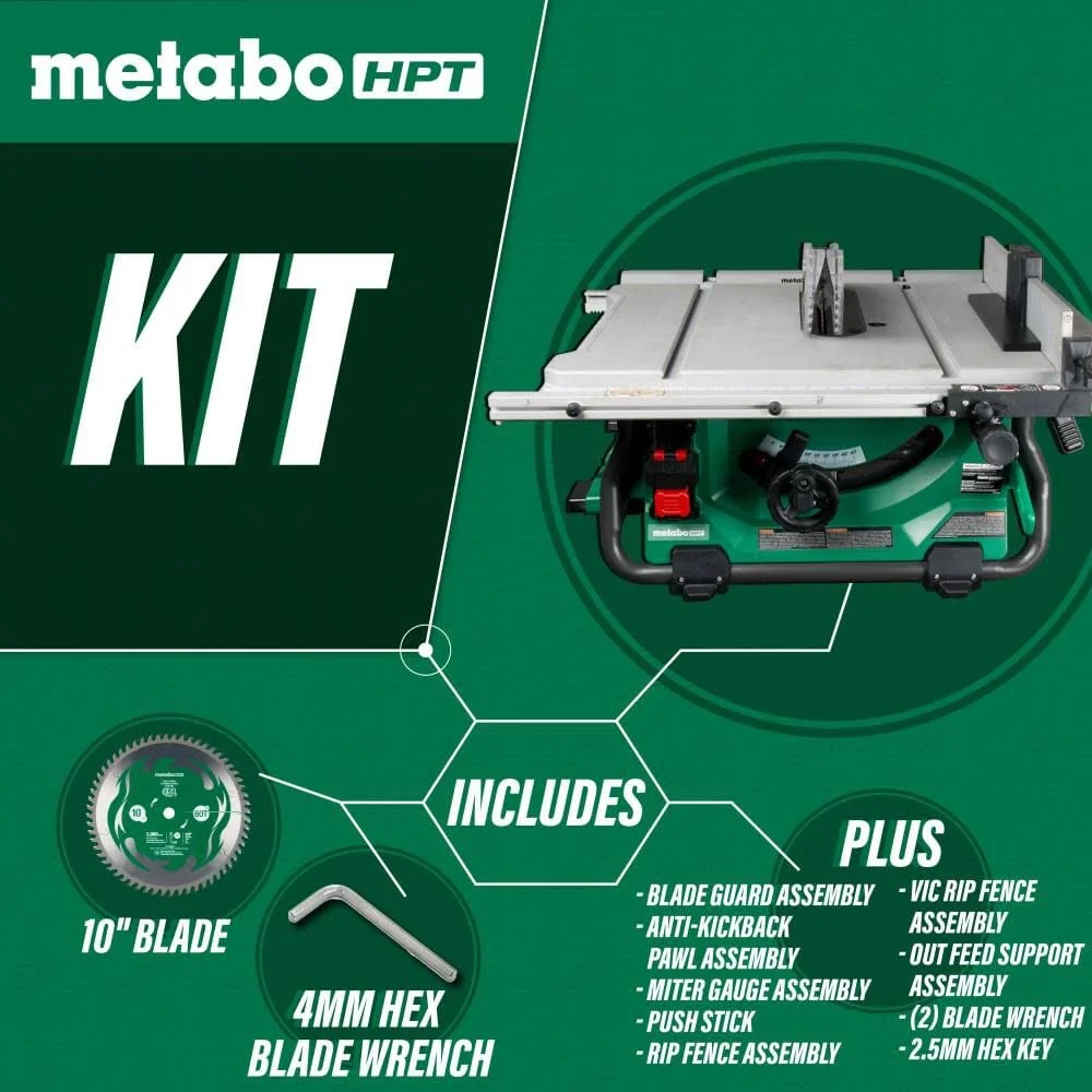 Metabo Hpt 36V Multivolt Table Saw 10