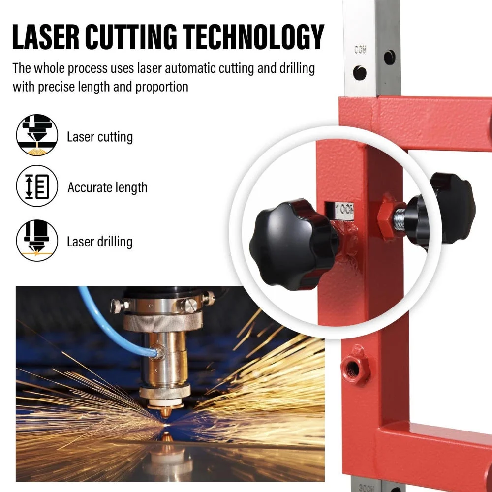 WAASOSCON High Jump Training Equipment 3.9-11.4ft Adjustable Height Vertical Jump Tester Outdoor Use