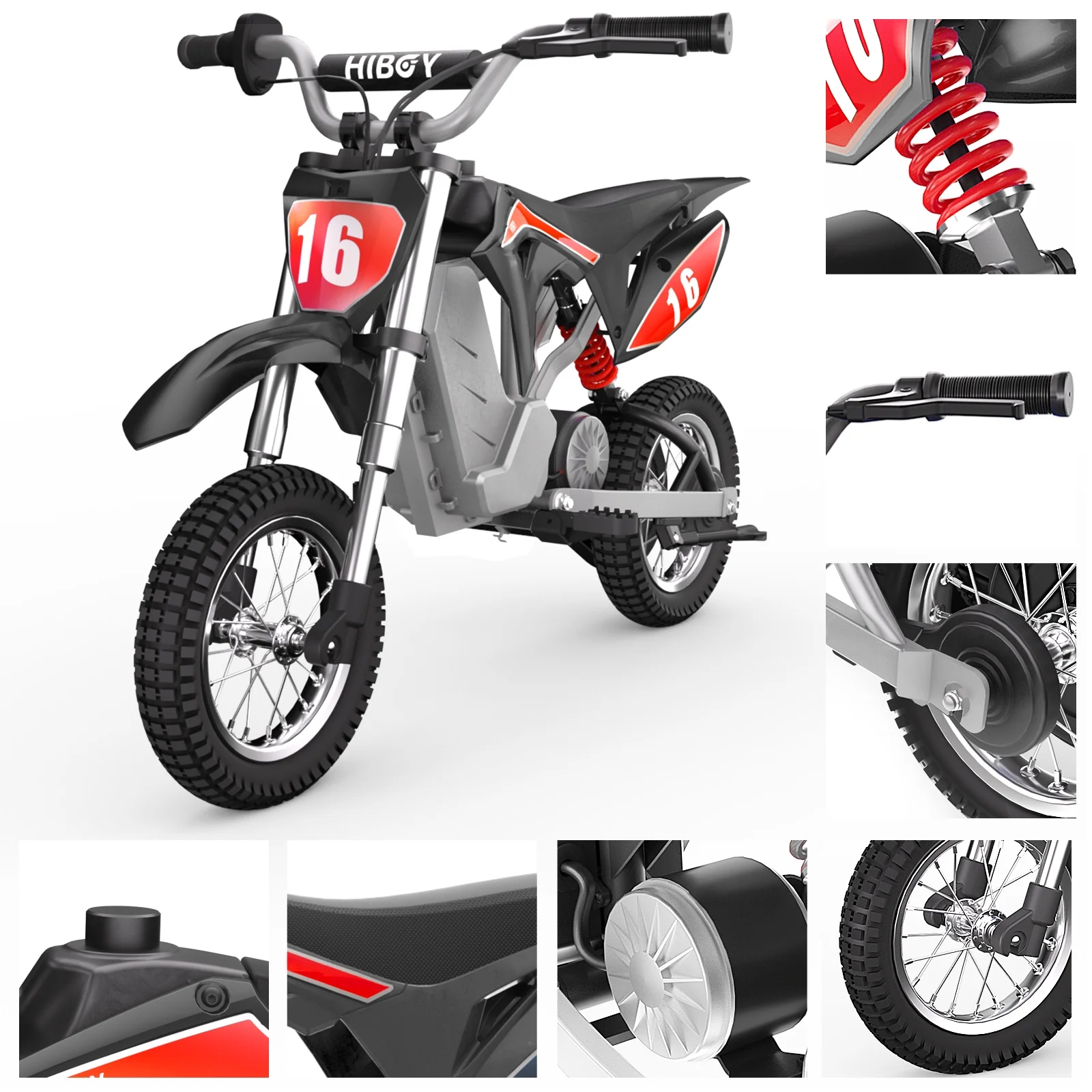 Hiboy DK1 Electric 300W Dirt Bike, for 3 Years to 13 Years - Blue