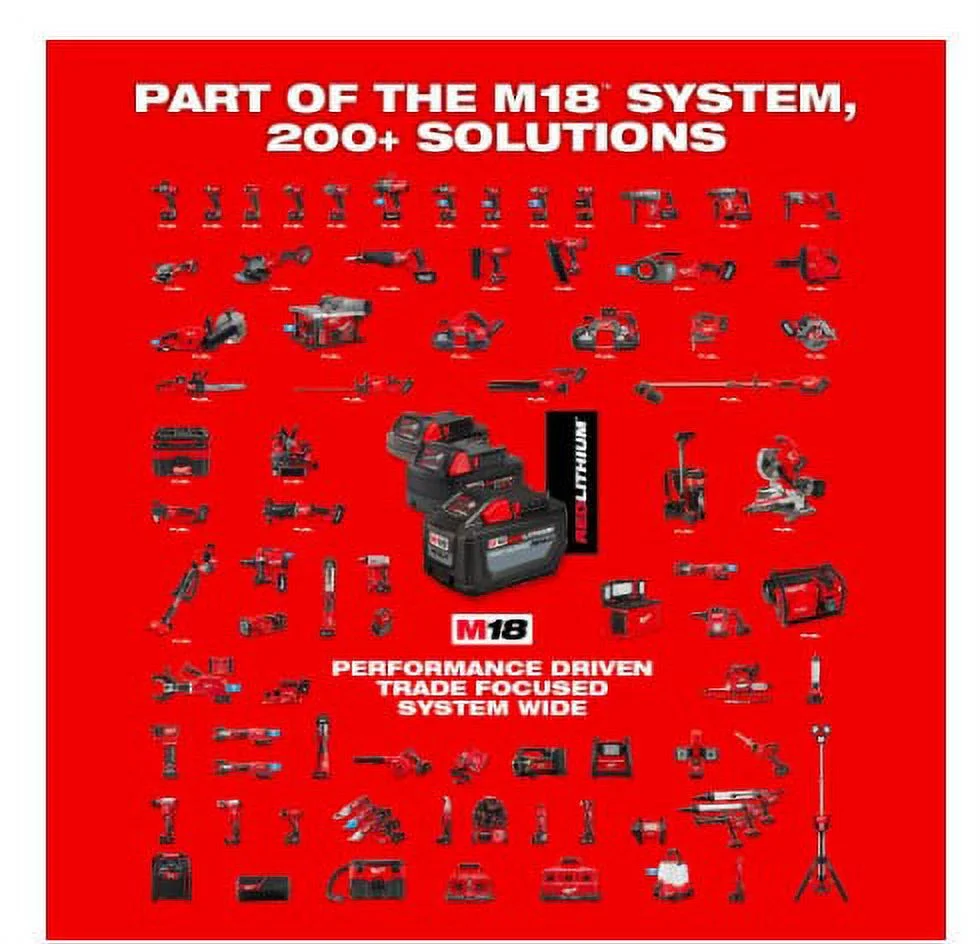 Milwaukee M18 FUEL 18-Volt Lithium-Ion Brushless Cordless Combo Kit (5-Tool) with M18 FUEL Grinder with Paddle Switch