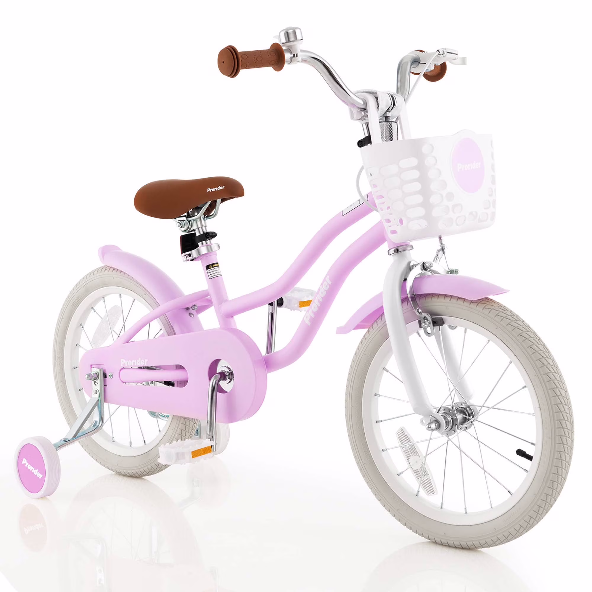 Costway 18'' Kids Bike Toddler Bicycle with Training Wheel Kickstand for 4-8 Years Old Pink