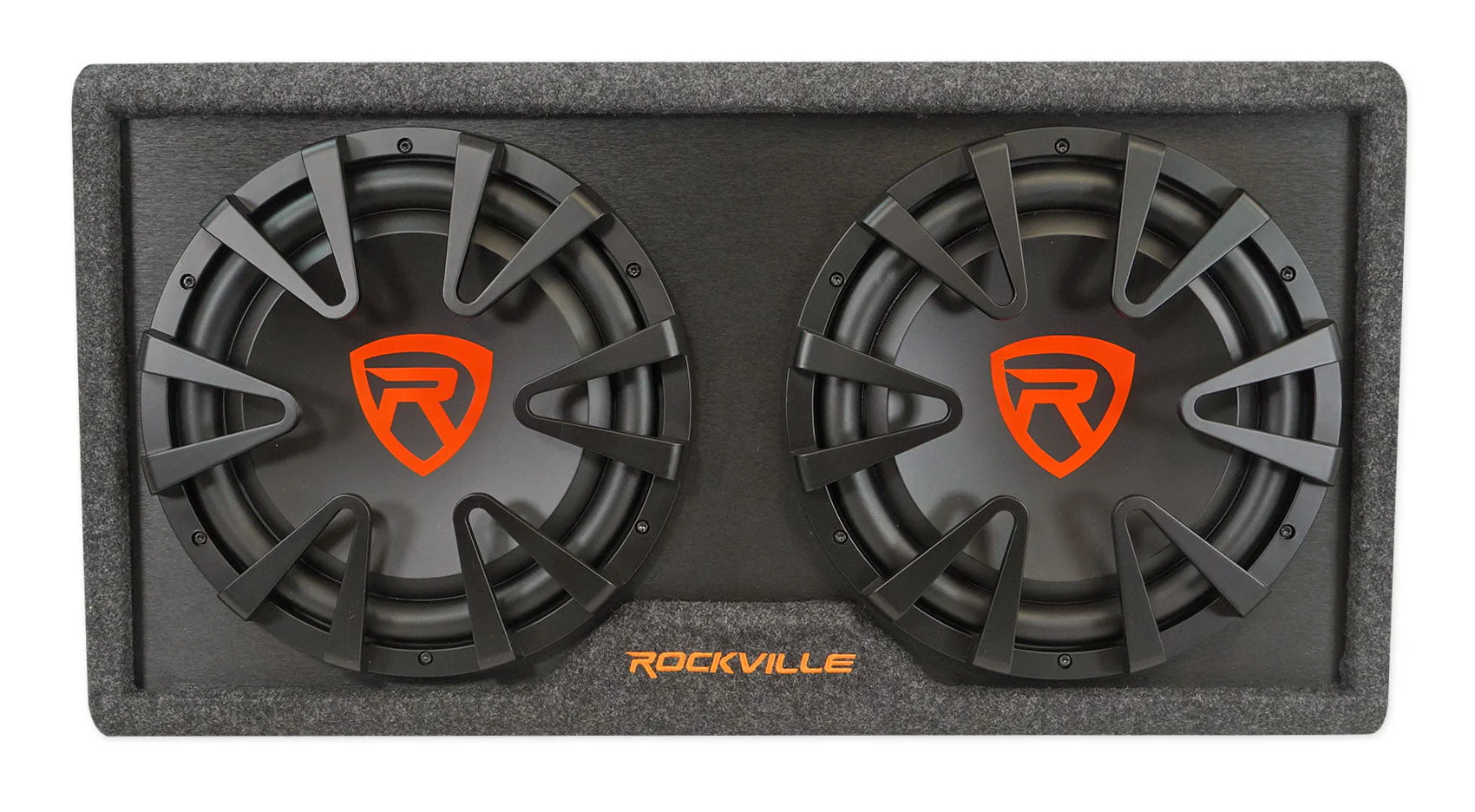 Rockville RG212CA 2000w Dual 12 inches Vented Powered Car Subwoofer Enclosure+Amp Kit