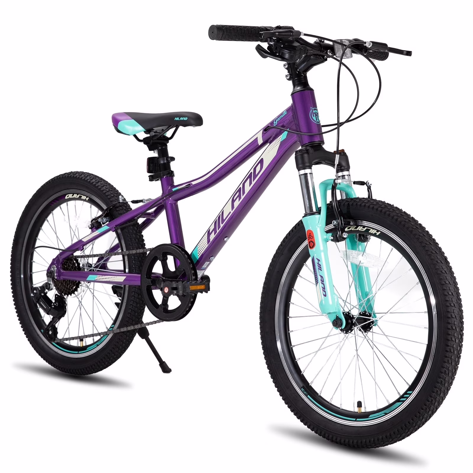 Hiland Mountain Bike for Woman, Shimano 21 Speed 26 inch Wheels Mountain Bicycle, Mint Green