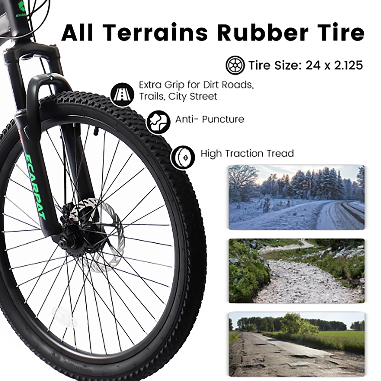 24 Inch Mountain Bike for Teenagers, High Carbon Steel Frame, Dual Full Suspension Mountain Bike, Mountain Tire, 21 Speed Mens Womens Outdoor Cycling, Birthday Gifts