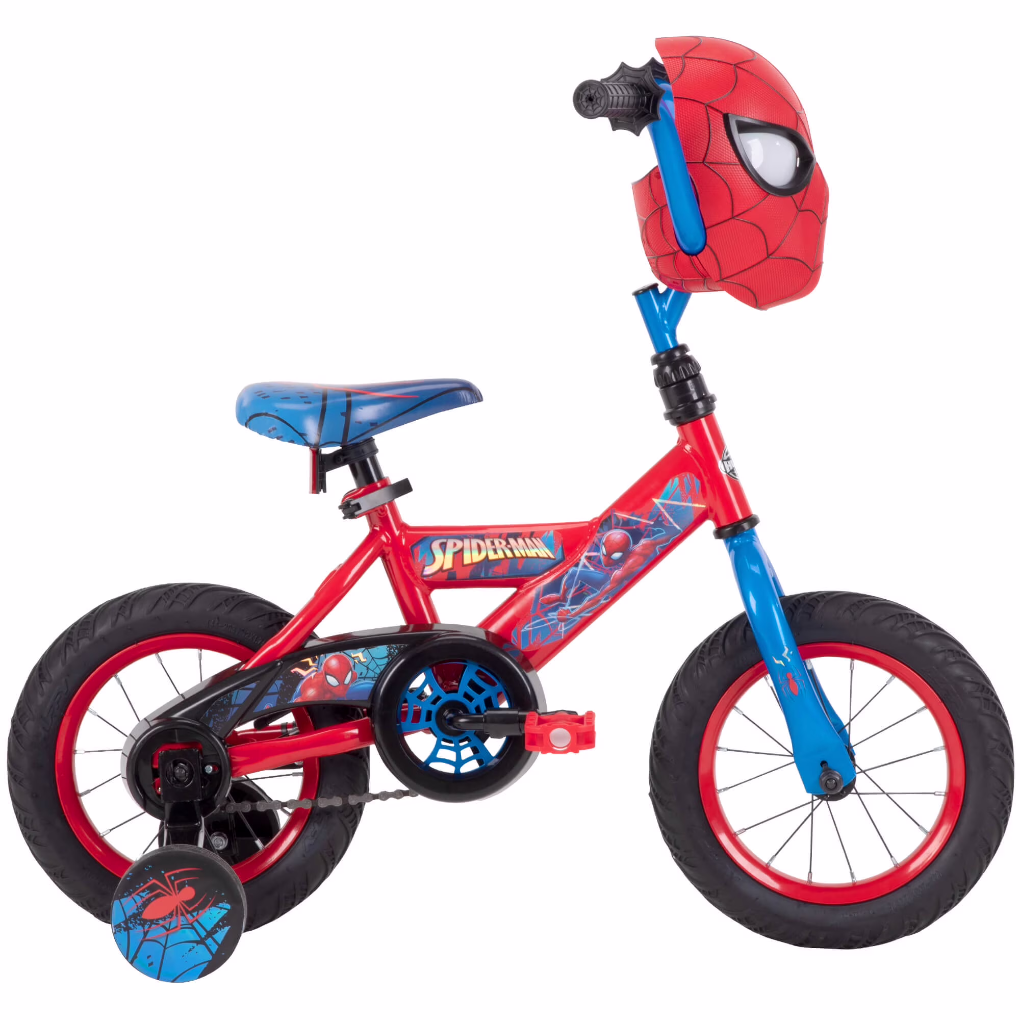 Marvel Spider-Man Bike with Training Wheels, for Boys', Red by Huffy