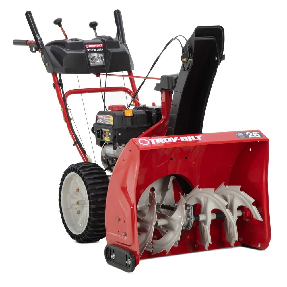 Troy-Bilt Storm 2620 26 in. 243 cc 2-Stage Self Propelled Gas Snow Blower with Electric Start and Airless Tires