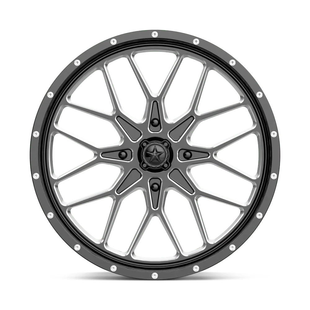 Msa Offroad Wheels M45 18X7 4X137 False 112Cb Gloss Black Milled Wheel