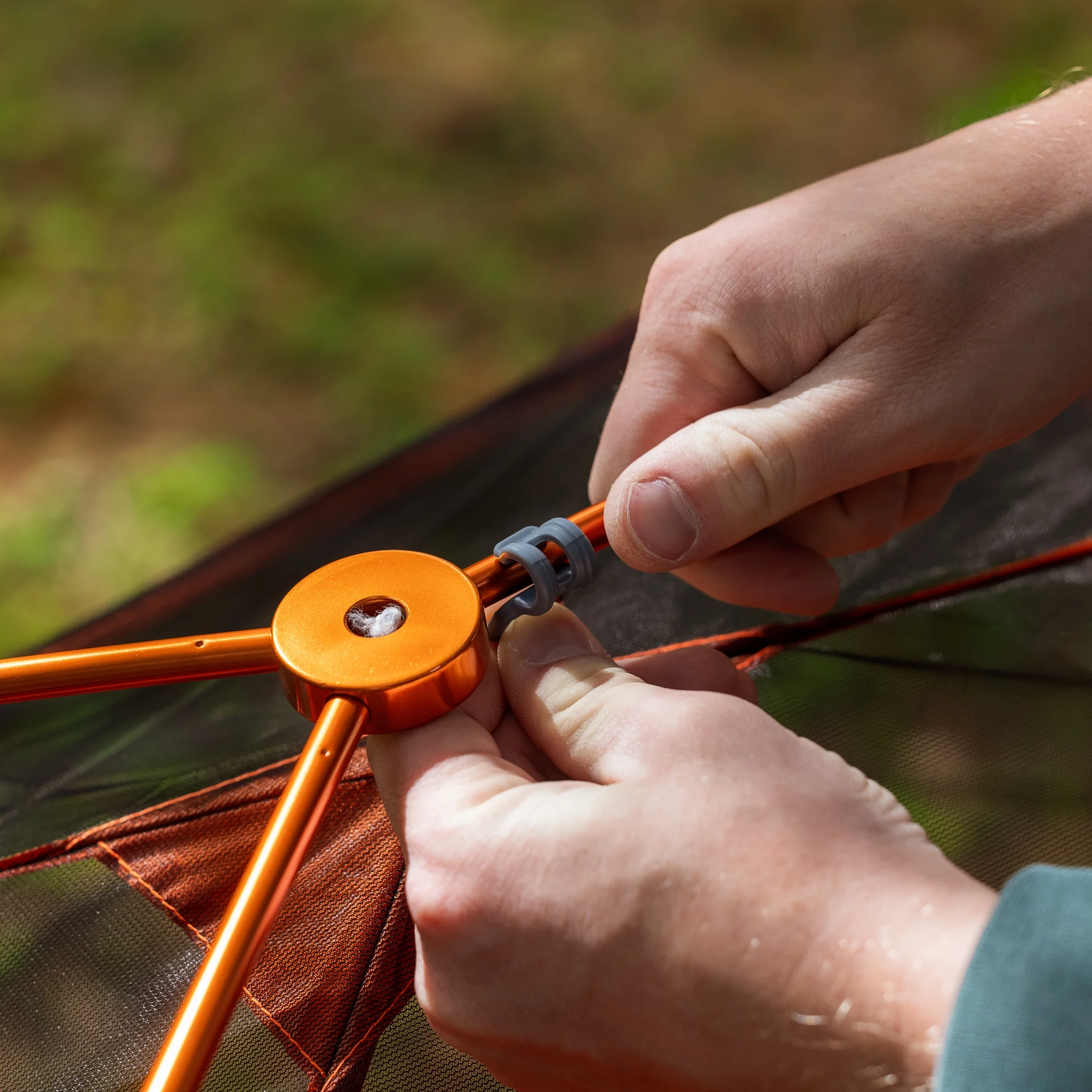 Ozark Trail 1-Person Lightweight Backpacking Tent, 82 in. x 51 in., 3.65 lb. Carry Weight, Orange