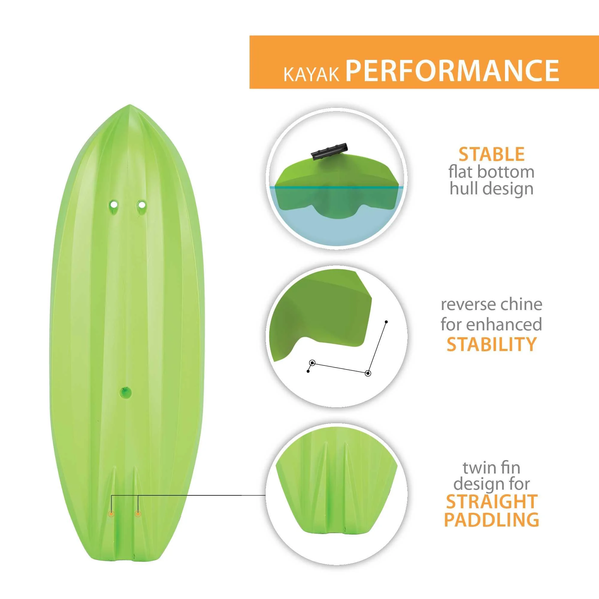 Lifetime Wave 6 ft Youth Kayak, Fire Red (91401)