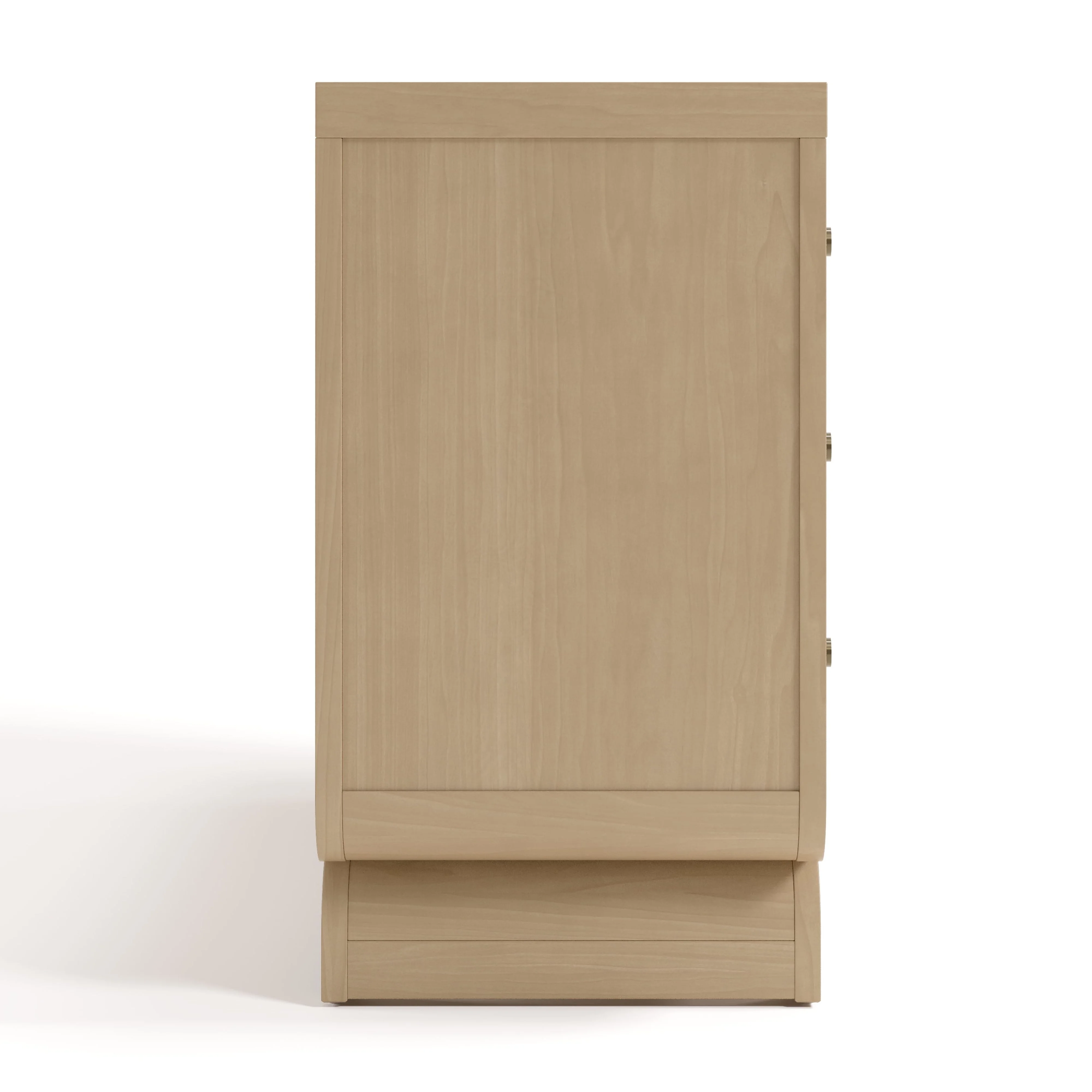 Storkcraft Santorini 6 Drawer Double Dresser, White/Driftwood