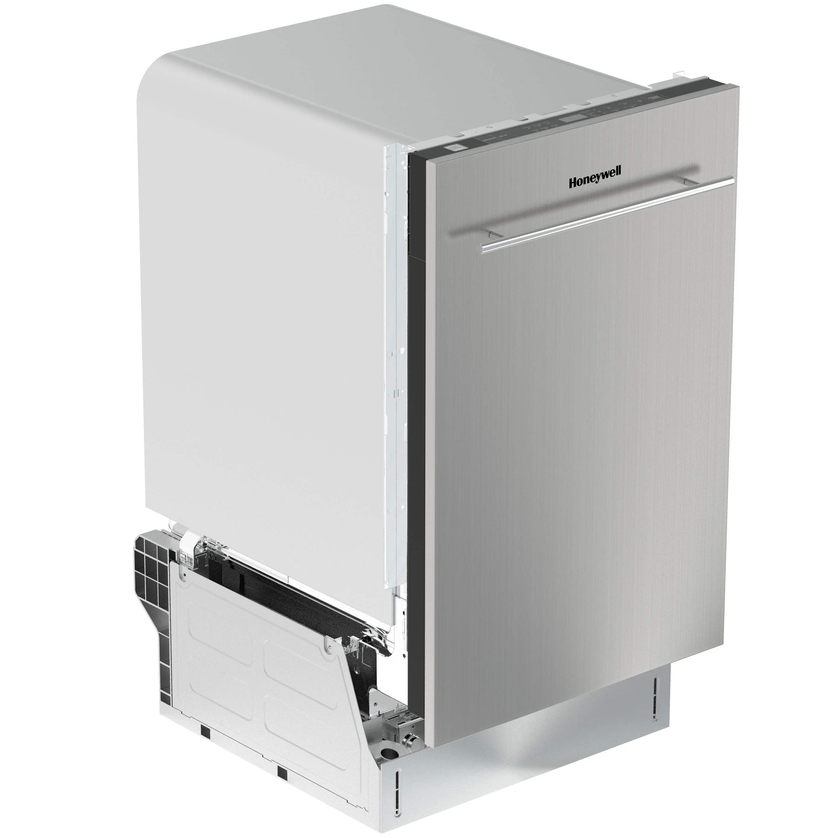 Honeywell 18 inch Dishwasher with 8 Place Settings, 6 Washing Programs, Stainless Steel Tub