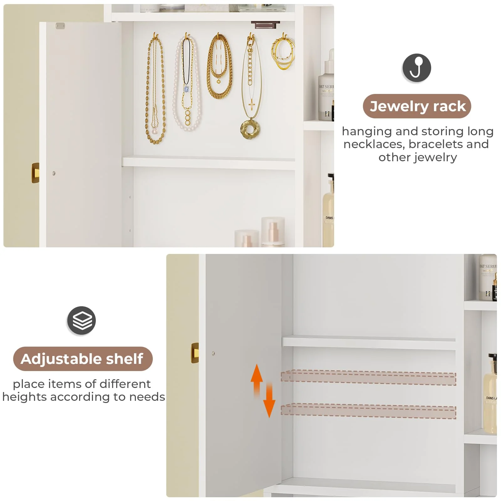 Makeup Vanity Desk with Lighted Mirror & Charging Stations & 6 Drawers Large Vanity Table Bedroom Dressing Table with Glass Tabletop&Side Cabinet&Glass Tabletop, Black