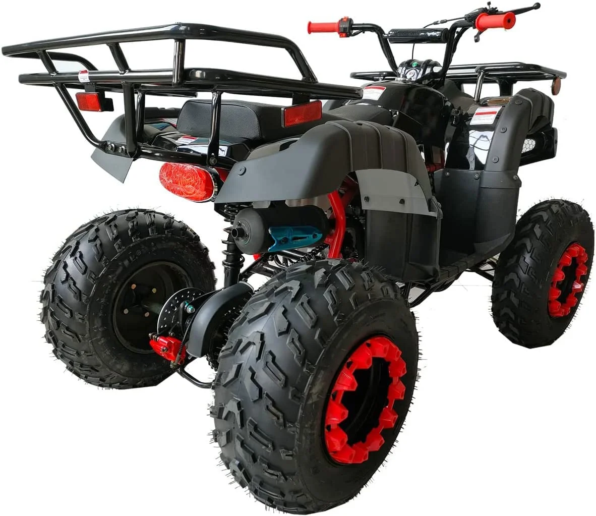 200 ATV Quad 4 Wheelers Utility ATV Full Size ATV Adult ATVs Big Youth ATVs | Black