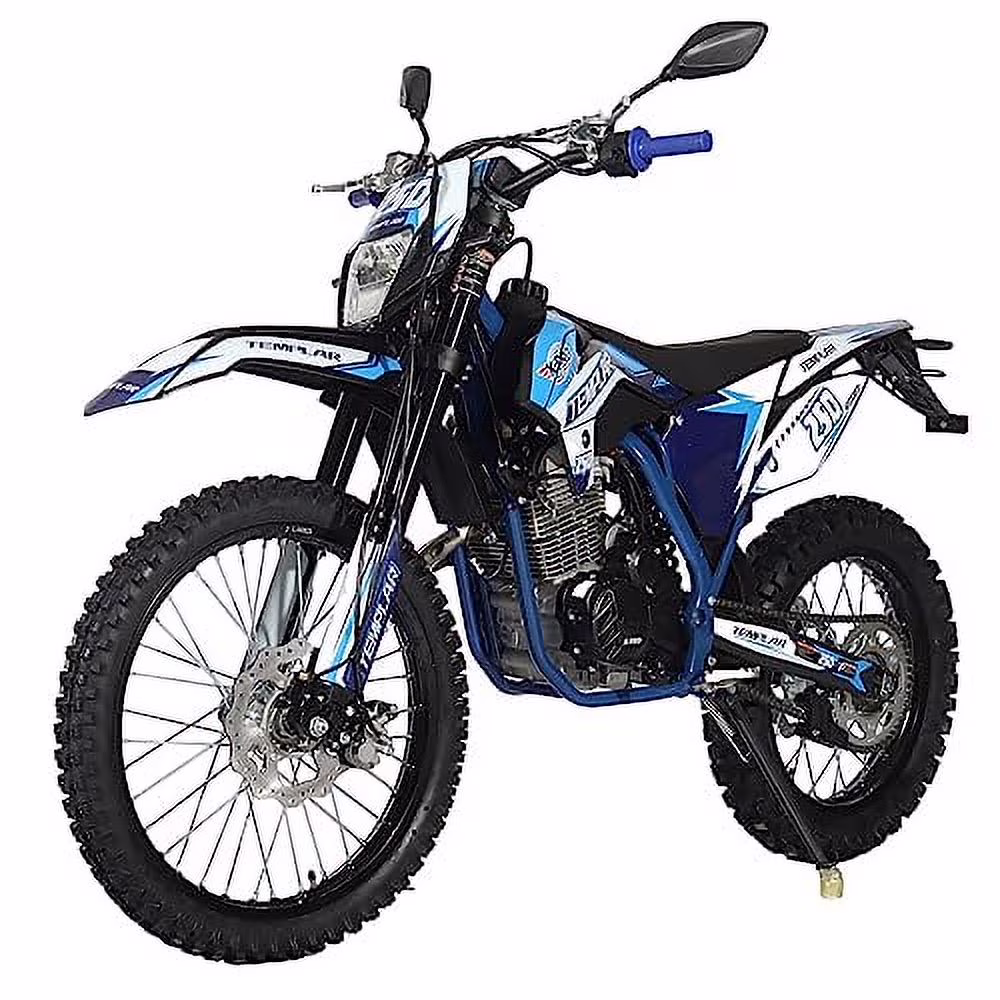 X-Pro Brand New Templar 250cc Zongshen Brand Engine Gas Dirt Bike Pit Bike with All Lights and 5-Speed Manual Transmission, Electric/Kick Start! Big 21