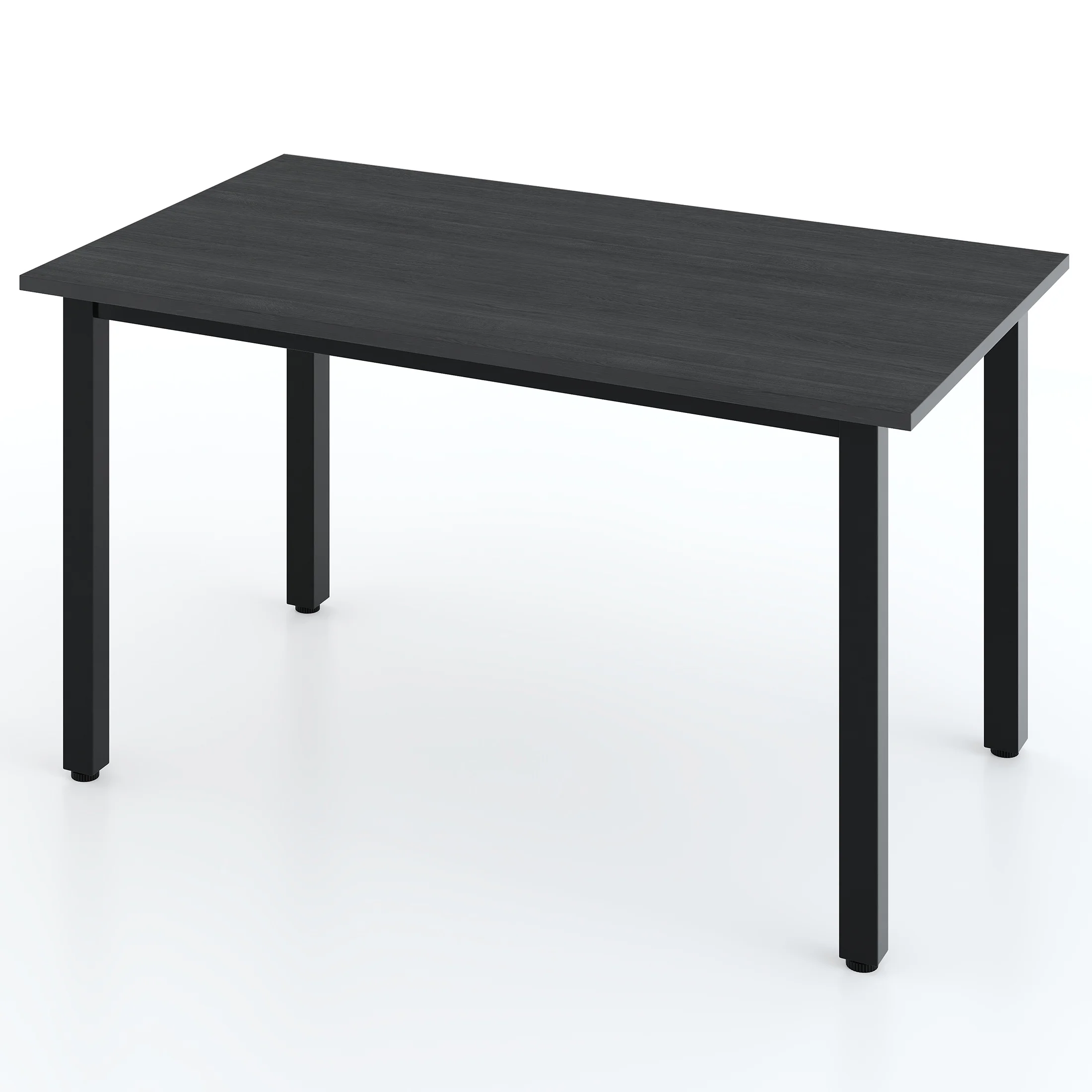 UHOMEPRO Dining Room Table Set, 3-Piece Dining Table Set with 2 Benches, Kitchen Table Set for 4 with Metal Frame, Modern Dining Room Set Furniture Set for Bar Dining Room Breakfast Nook, Black