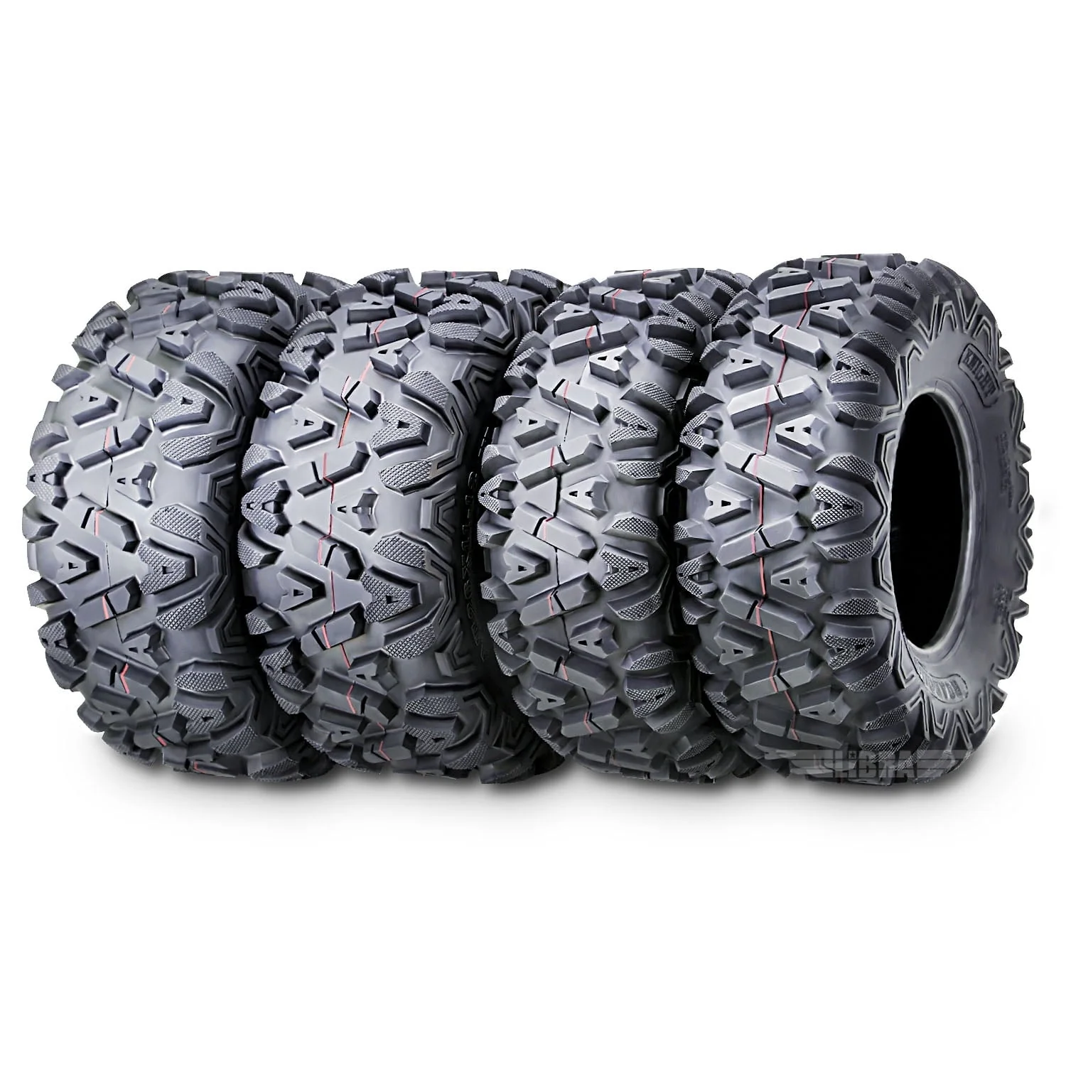 Set of 4 ATV/UTV Tires 26x9-12 26x9x12 Front 26x11-12 26x11x12 Rear 10277/278