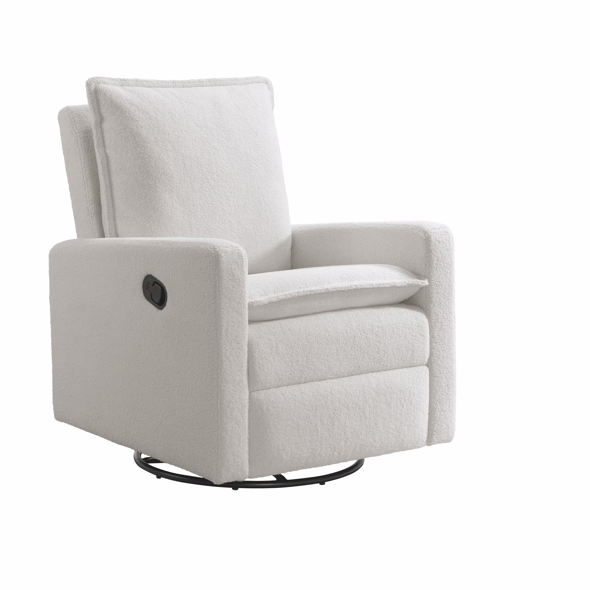 Soho Baby Coventry Glider Recliner Boucle White