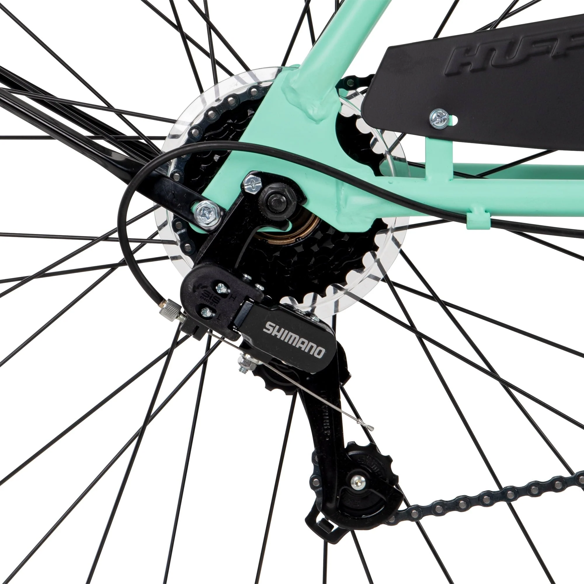 Huffy 26-In. Women's Lockland 7-Speed Cruiser Bike, Sea Foam, Green