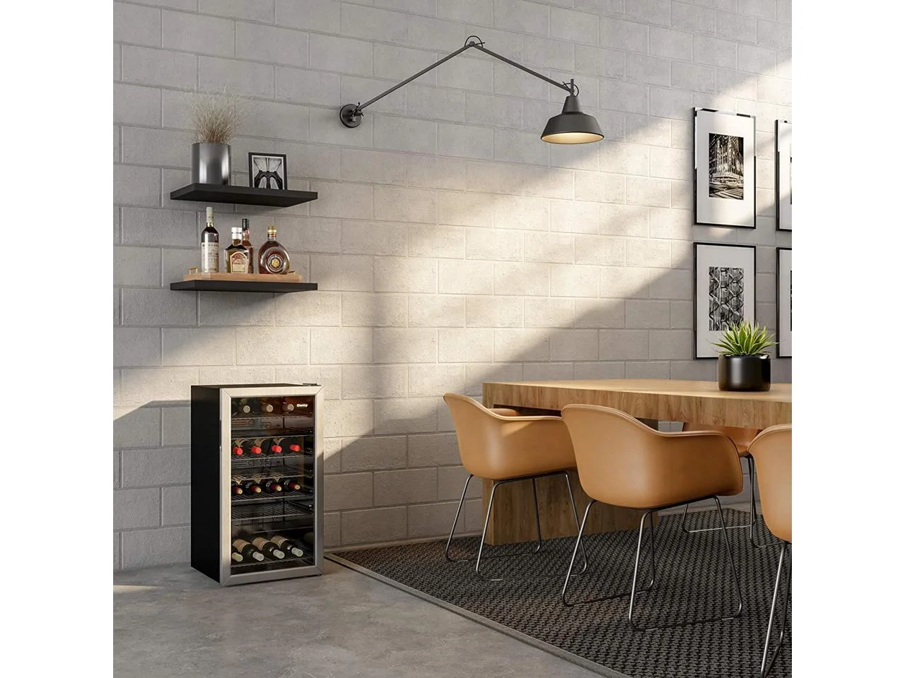 Danby 36 Bottle Free-Standing Wine Cooler in Stainless Steel (DWC036A1BSSDB-6)
