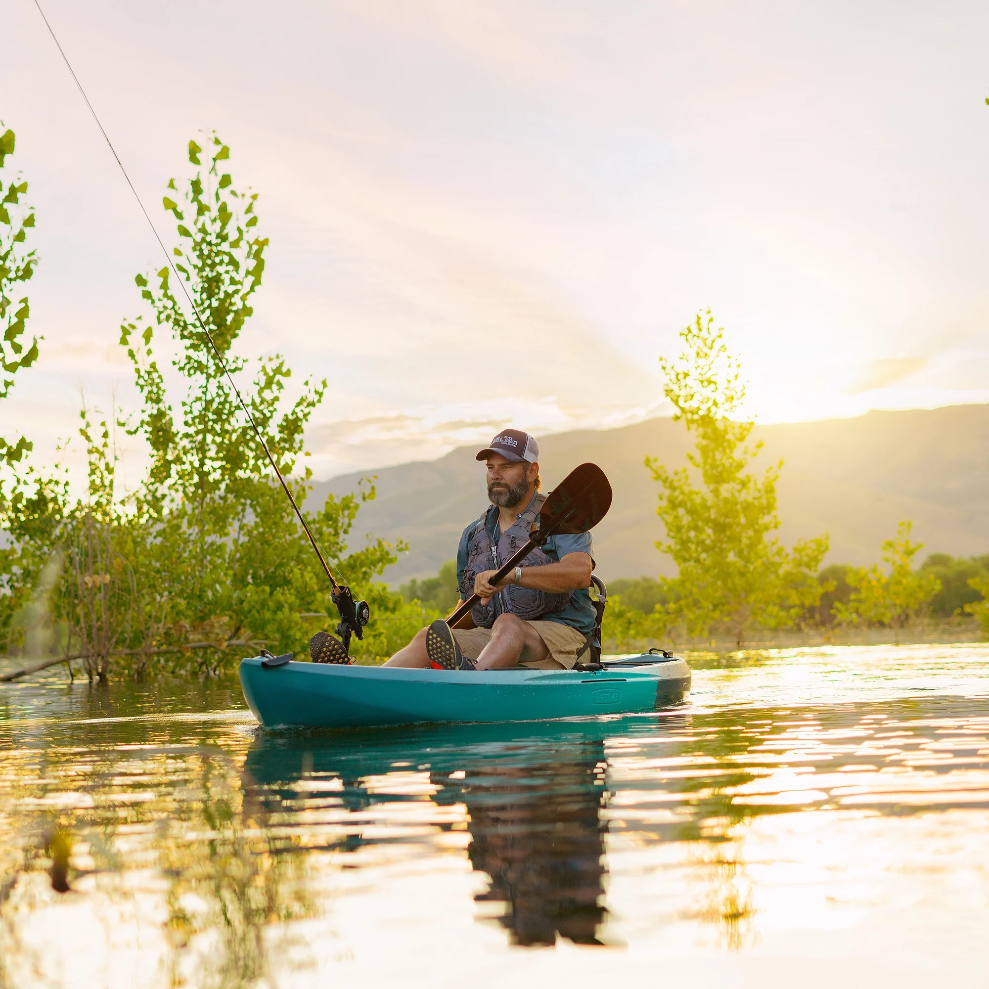 Lifetime Tamarack Pro 123 inch Sit-on-Top Kayak, Eclipse Fusion (91058)