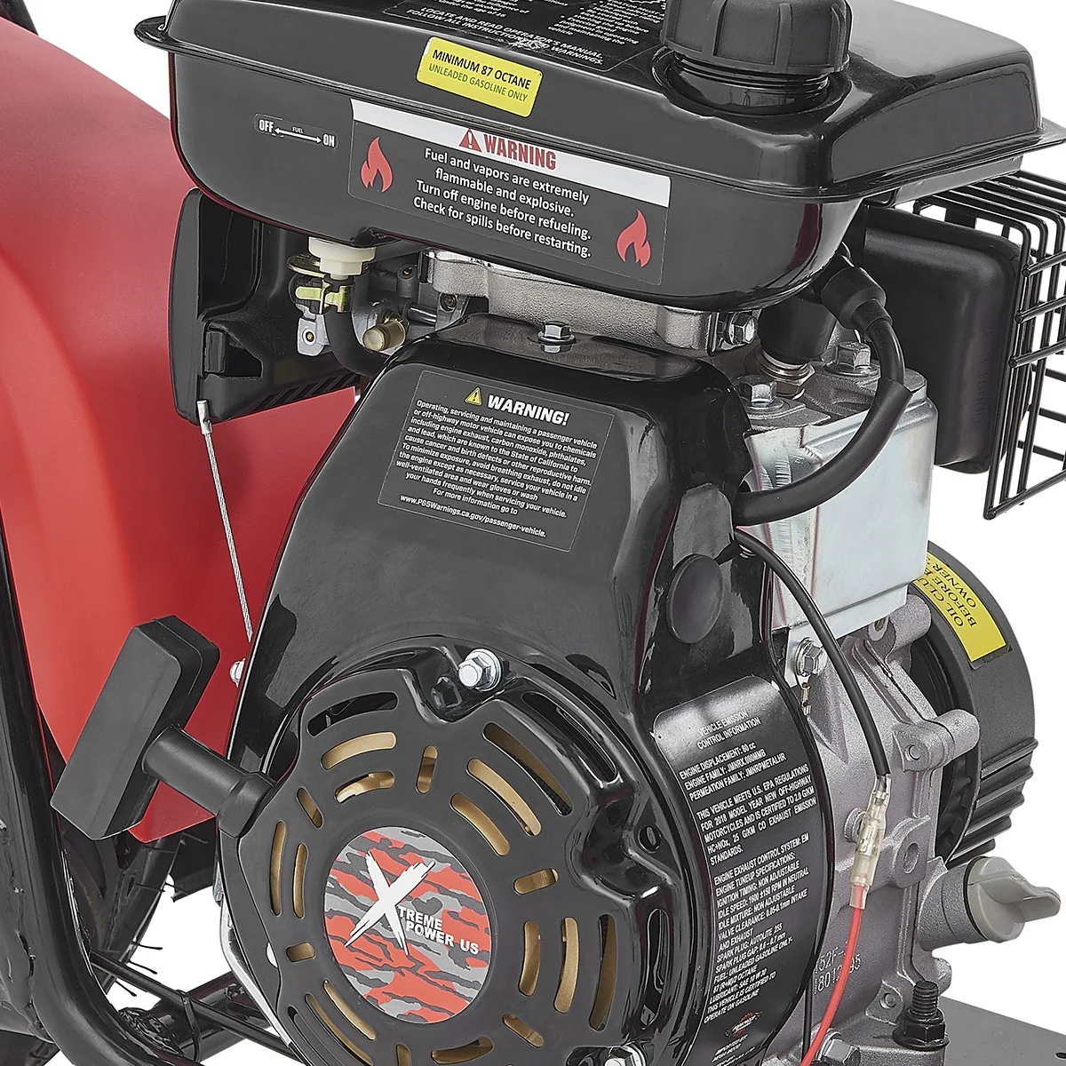 XtremepowerUS Pro Series 99cc Mini Bike Gas Powered Pocket Rocket for Adults Red/Black