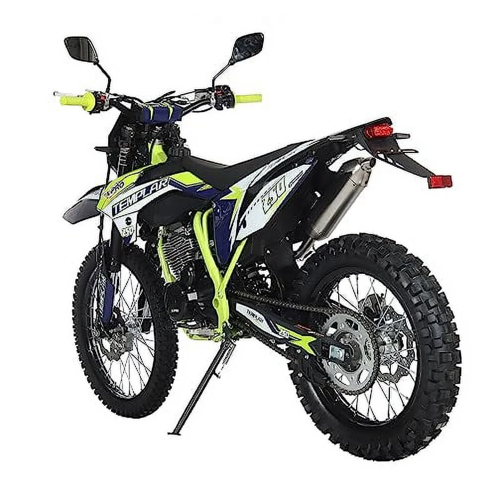 X-Pro Brand New Templar 250cc Zongshen Brand Engine Gas Dirt Bike Pit Bike with All Lights and 5-Speed Manual Transmission, Electric/Kick Start! Big 21