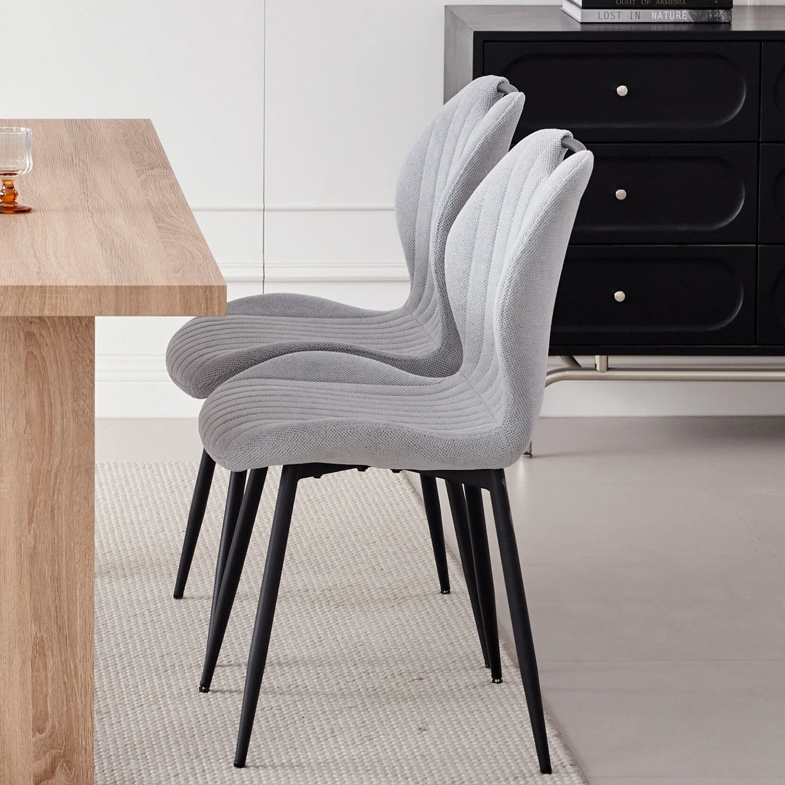 5pcs Rectangle Dining Table Chairs Set for 4, 63