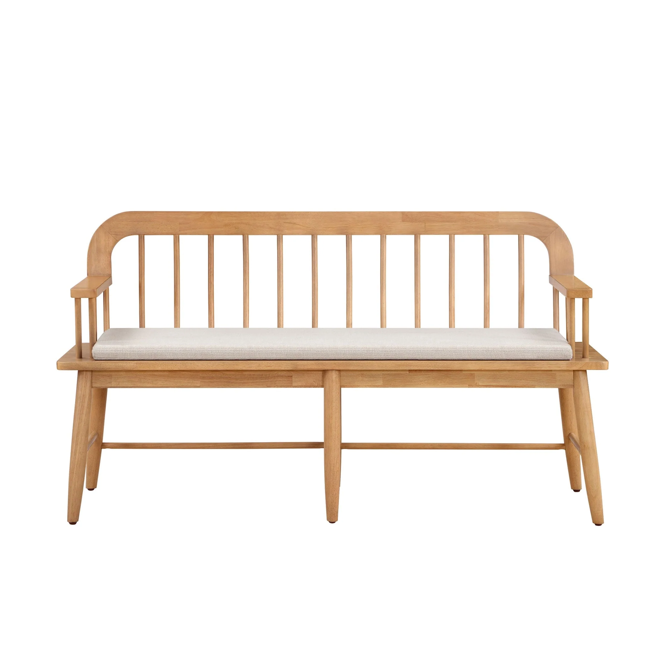 Better Homes & Gardens Windemere Solid Wood Bench, Natural Oak finish, by Dave & Jenny Marrs
