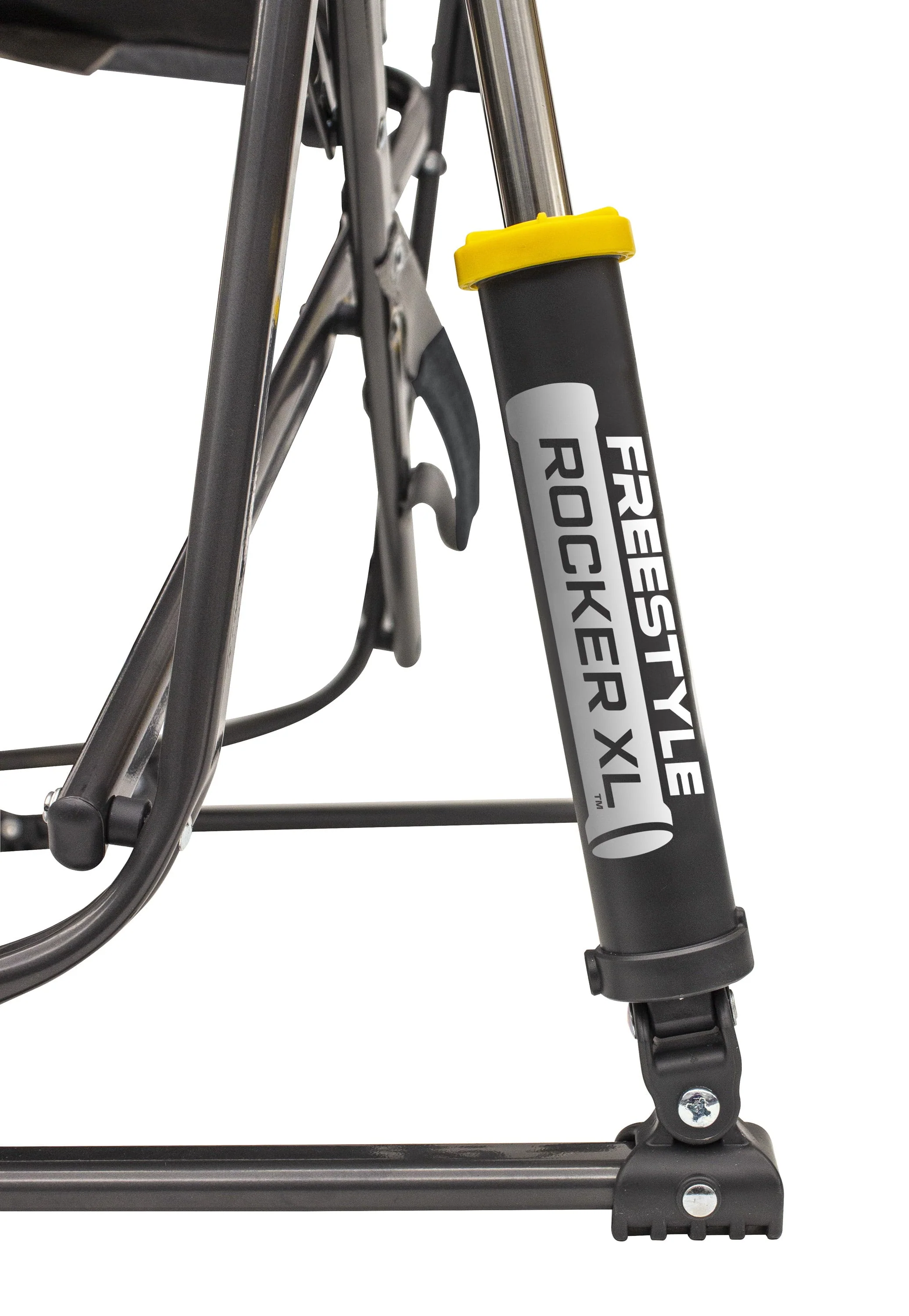 GCI Outdoor Freestyle Rocker XL Heavy Duty Portable Folding Camping Chair, Pewter Gray