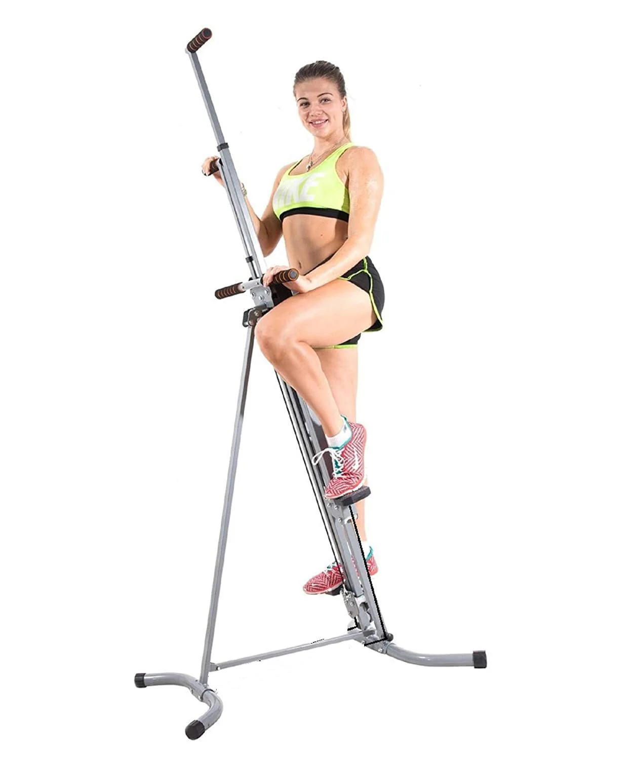 Maxi Climber Vertical Climber Stair Climbing Step Fitness Full Body Workout Machine, Adjustable Stair Climbing Fitness Machine, Home Gym Exercise Stair Stepper Cardio Strength Training + Monitor
