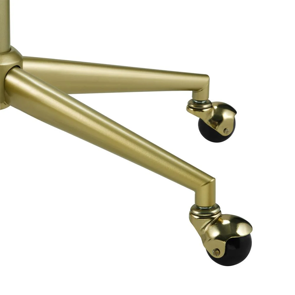 Linon Imogen Quilted Office Chair Off White