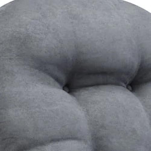 Angel Line Windsor Glider and Ottoman, Natural Finish with Gray Cushions