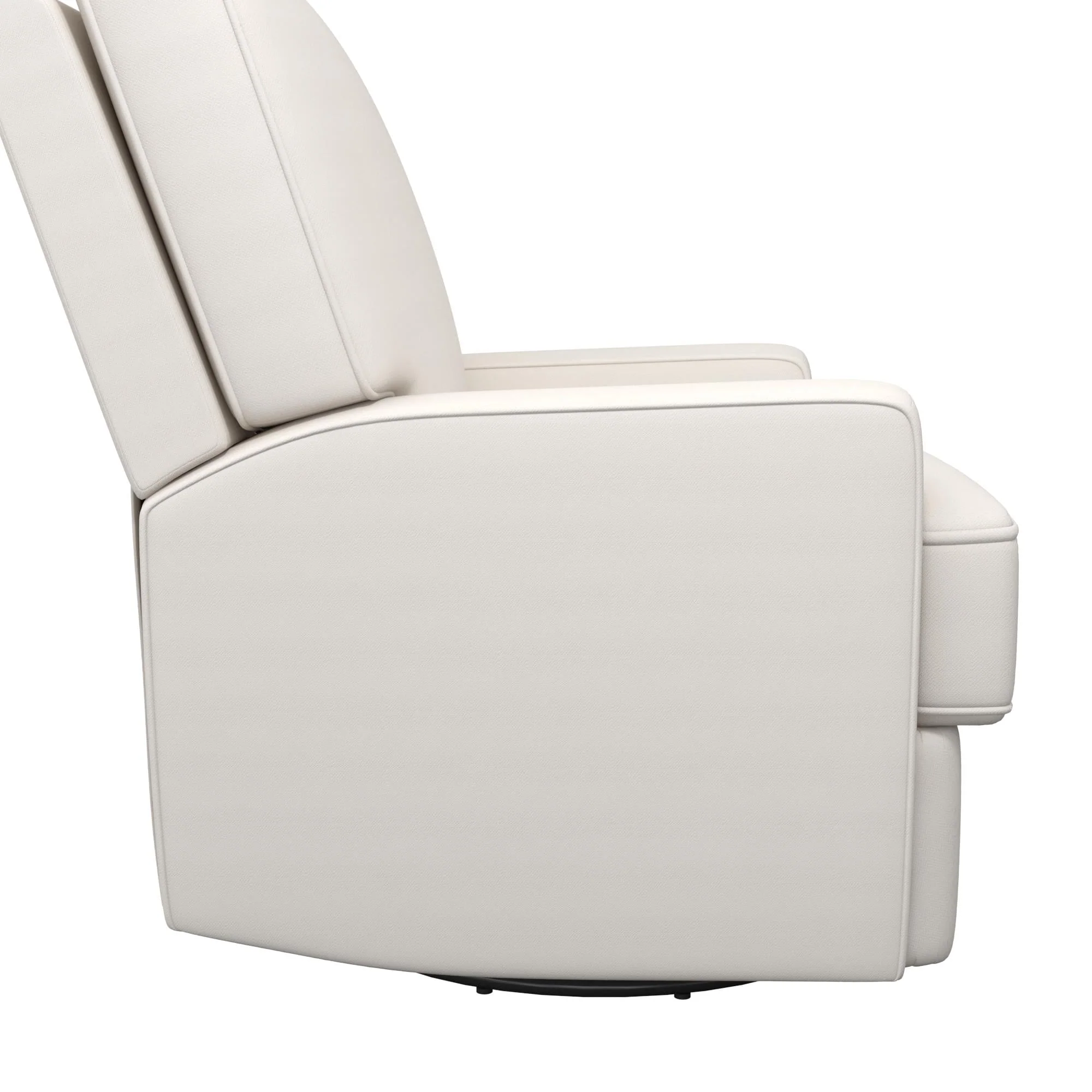 Baby Relax Rylan 4-in-1 Swivel Glider Rocker Recliner Chair, White Linen