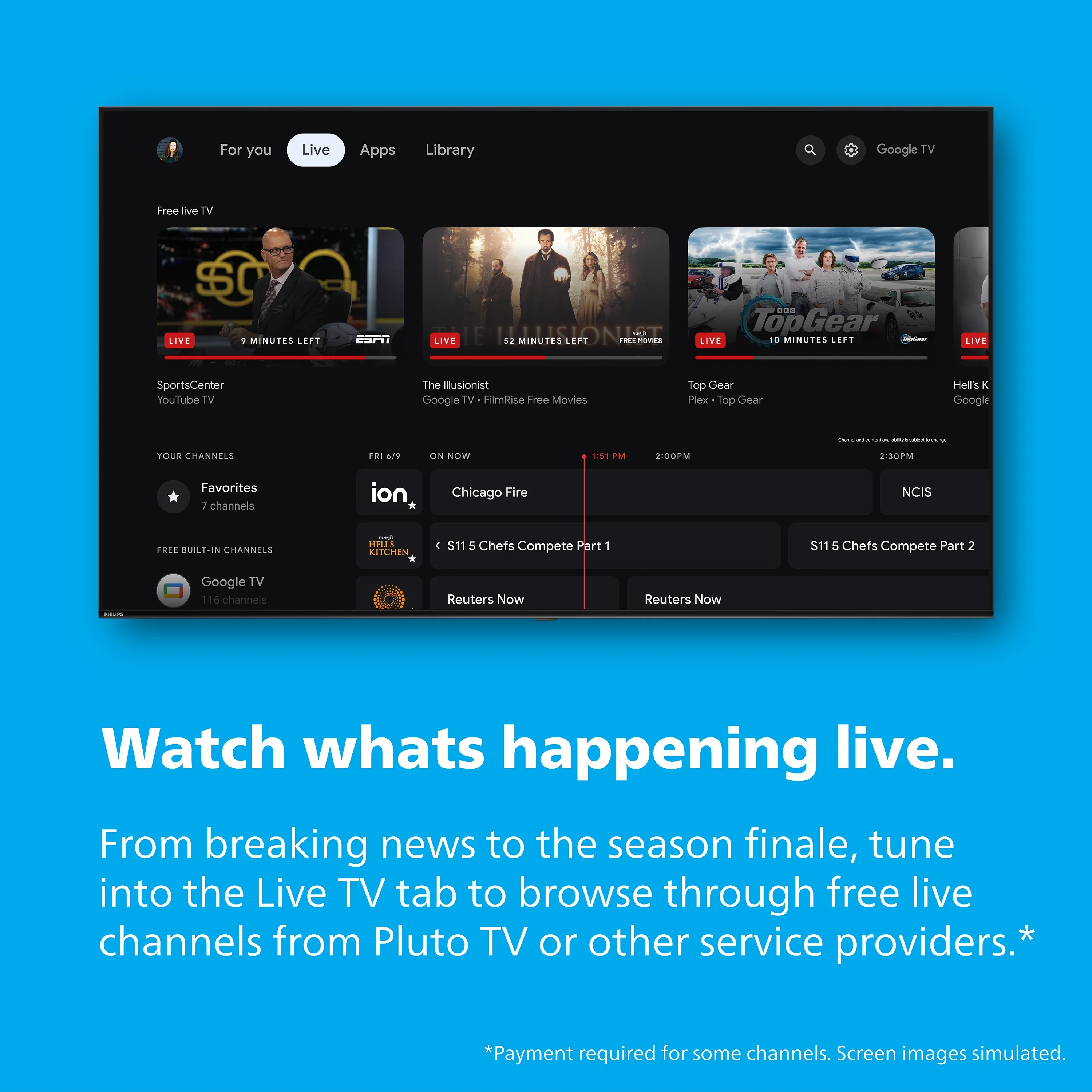 Philips 60�� Class 4K Ultra HD (2160p) Google Smart LED TV (60PUL7555/F7)